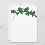 Classic Green English Ivy Einladung (Vorderseite)