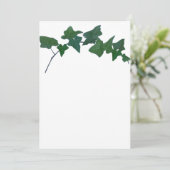 Classic Green English Ivy Einladung (Stehend Vorderseite)