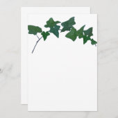 Classic Green English Ivy Einladung (Vorne/Hinten)