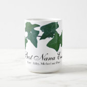 Classic Green English Ivy Green botanical Nana Kaffeetasse (Mittel)