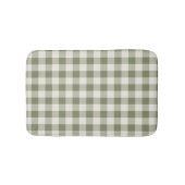 Classic Green Farmhouse Gingham Style Badematte (Vorderseite)