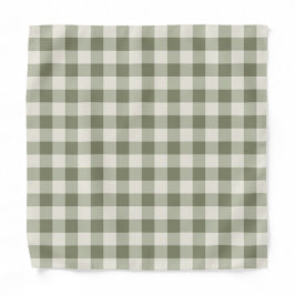 Classic Green Farmhouse Gingham Style Halstuch