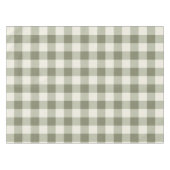 Classic Green Farmhouse Gingham Style Tischdecke (Vorderseite (Horizontal))