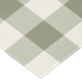Classic Green Farmhouse Gingham Style Tischdecke (Schrägansicht)