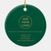 Classic Green & Gold Logo Ornament (Hinten)