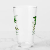 Classic Green Gold Personalisiert Abschluss 20XX Glas (Links)
