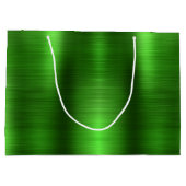Classic Green Gold Personalisiert Abschluss Große Geschenktüte (Rückseite)