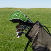 Classic Green Golf Grass Mit Monogramm Custom Headcover (In SItu)