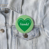 Classic Green Heart Design mit Friends Text Button (Beispiel)