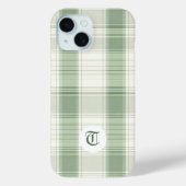 Classic Green Kariert Customizable Phone Case (Rückseite)
