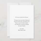 Classic Green Kariert Pattern Happy Holidays Foto (Rückseite)