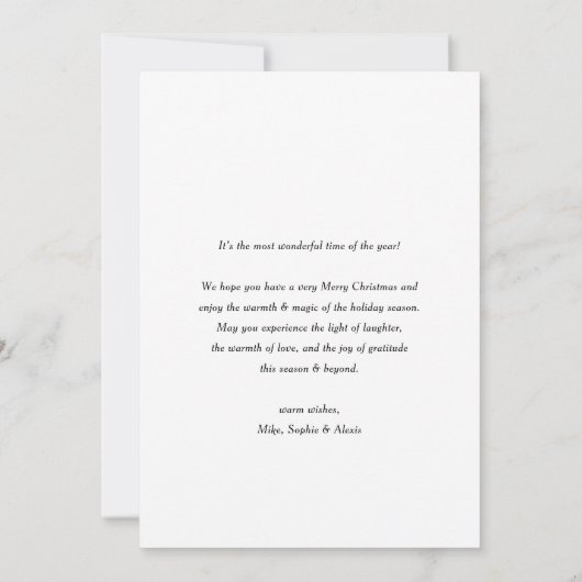 Classic Green Kariert Pattern Happy Holidays Foto (Rückseite)