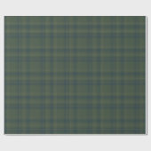 Classic Green Kariert | Rustikales Weihnachten Geschenkpapier (Flach)