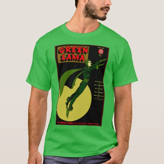 Classic Green Lama T - Shirt (Vorderseite)