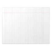 Classic Green Line College Rule Notizblock (Vorderseite)