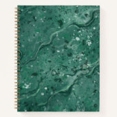 Classic Green Marble Artist Sketchbook Notizblock (Vorderseite)