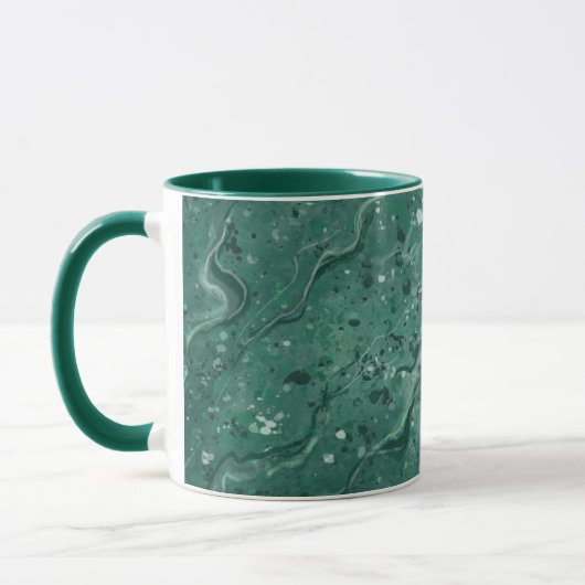 Classic Green Marble Coffee Tasse (Links)