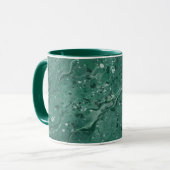 Classic Green Marble Coffee Tasse (Vorderseite Links)