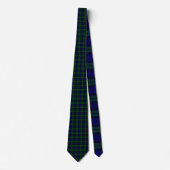 Classic Green & Navy Blackwatch Tartan Kariert Krawatte (Vorderseite)