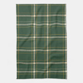 Classic Green Plaid Christmas Geschirrtuch (Vertikal)