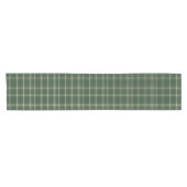 Classic Green Plaid Christmas Kurzer Tischläufer (Horizontal)