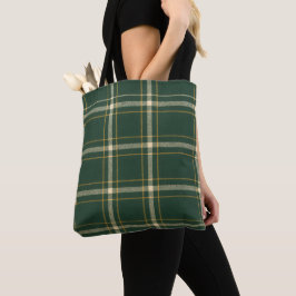 Classic Green Plaid Christmas Tasche
