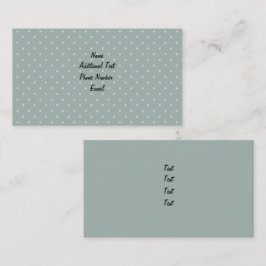 Classic Green Polka Dot Visitenkarte