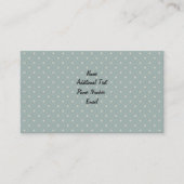 Classic Green Polka Dot Visitenkarte (Vorderseite)