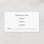 Classic Green Raute Business Card Visitenkarte (Rückseite)