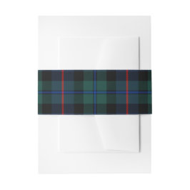 Classic Green & Red Tartan Weihnachten Einladungsbanderole
