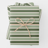 Classic Green Stripes Christmas Geschenkpapier Set (Beispiel)