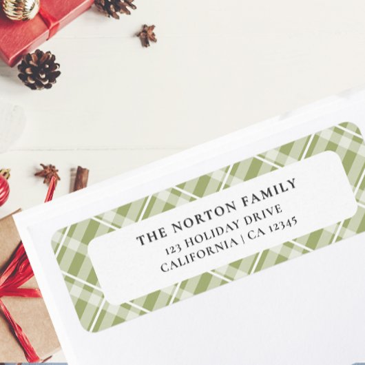 Classic Green Tartan Karierte Bauernfamilie