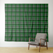 Classic Green Tartan Plaid. Wandteppich (Beispiel (Horizontal))