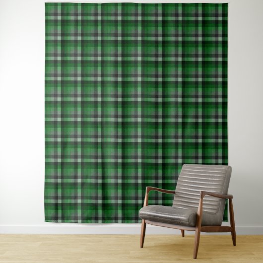 Classic Green Tartan Plaid. Wandteppich (Beispiel)