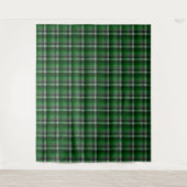 Classic Green Tartan Plaid. Wandteppich (Vorderseite)