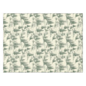 Classic Green und Cream Toile Französisch Weihnach Tischdecke (Vorderseite (Horizontal))