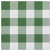 Classic Green und White Gingham Kariert Stoff (Nahaufnahme)