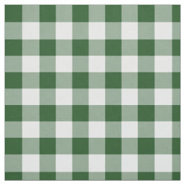 Classic Green und White Gingham Kariert Stoff