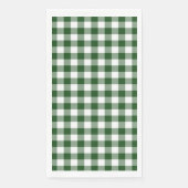 Classic Green und White Gingham Karo Serviette (Vorderseite)