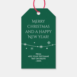 Classic Green - Weihnachts-Geschenketiketts Geschenkanhänger