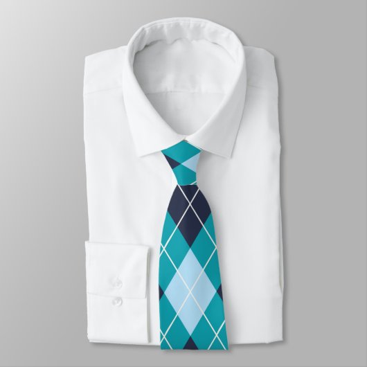 Classic Green White Black Pattern Neck Tie Krawatte (Gebunden)