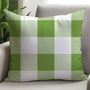 Classic Green White Buffalo Karo Kissen