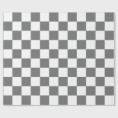 Classic grey checkerboard geschenkpapier (Flach)