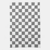 Classic grey checkerboard geschirrtuch (Vertikal)