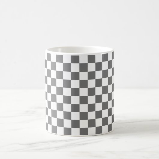 Classic grey checkerboard  kaffeetasse (Mittel)