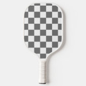 Classic Grey checkerboard  Pickleball Schläger (Rückseite)