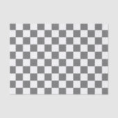 Classic Grey checkerboard  Seidenpapier (Vorderseite)