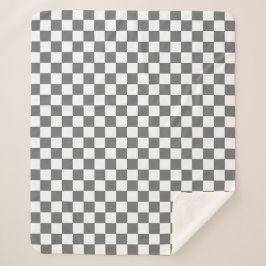 Classic Grey checkerboard  Sherpadecke