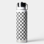 Classic grey checkerboard trinkflasche (Hinten)