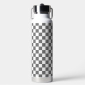 Classic grey checkerboard trinkflasche (Vorderseite)